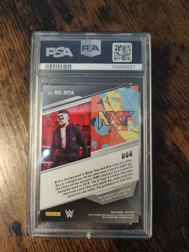 Panini WWE NXT 2022 Boa Auto/25 PSA 9 - Imagen 2 de 2
