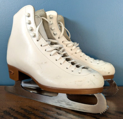 RIEDELL 121 W IV 4 White Figure Ice Skates Womens Girls 4.5