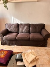 Divano 3 posti mod Ektorp Ikea nero. praticamente nuovo