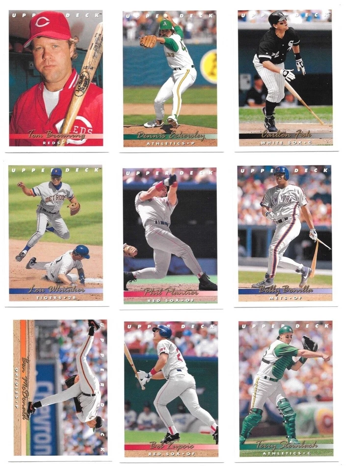 1993 Upper Deck Baseball Series I & II Trading Cards / Choose #s 251-500 / mb24 - Image 3 of 4