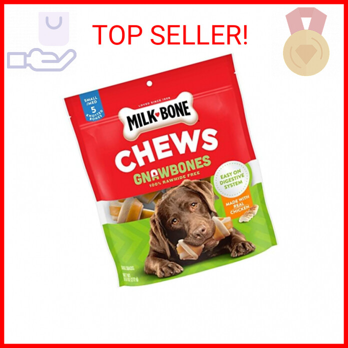 MilkBone Chews GnawBones Rawhide Free Dog Treats, Chicken, 5 Long Lasting Small eBay