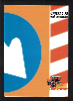 LINDNER UNITRAC 75 TRUCKS ACCESSORIES 8 PAGE FOLDOUT TYPE BROCHURE