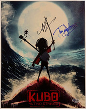 ART PARKINSON + TRAVIS KNIGHT Signed Kubo and the Two Strings 11x14 Beckett BAS