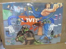 Levi's 501 jeans advertisement 1980's poster denim promo Tarzan 17627