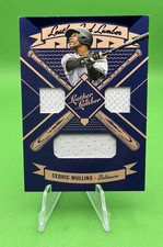 2019 Panini Leather and Lumber Triple Jersey Relics Cedric Mullins Orioles RC