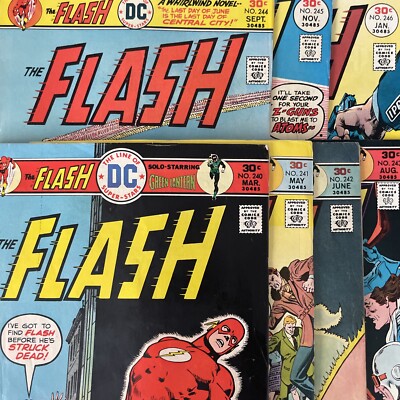 The Flash 240 241 242 243 244 245 & 246 (DC) Lot Of 7 Comics Green Lantern