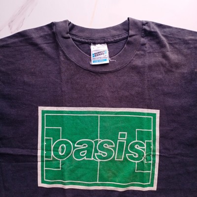 Vintage 90s 1996 Oasis Maine Road T-shirt screen stars single 