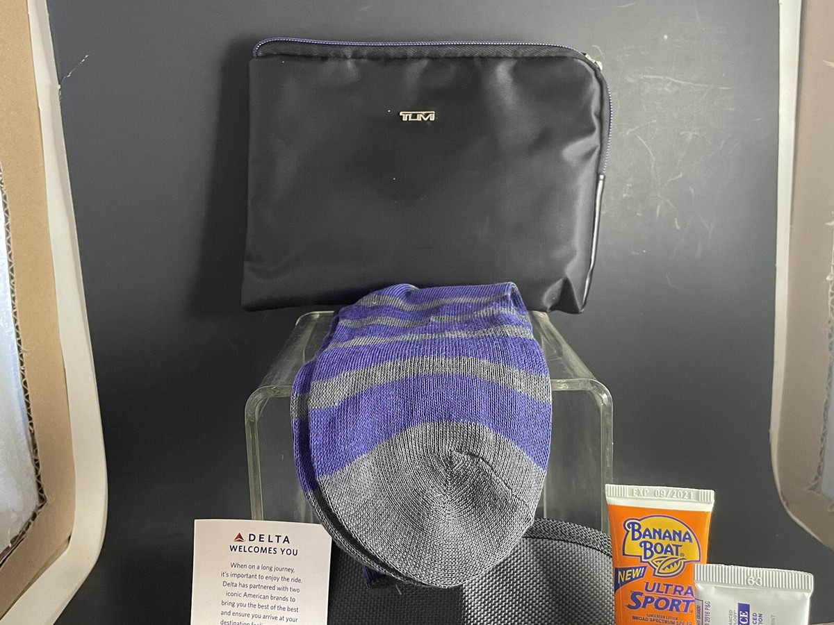 TUMI for Delta Airlines Travel Bag Purple First Class Case