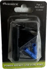 ACC-0097 RHOX Power Socket USB Dual Port 1A/2.1A 12-48V (New/Sealed)