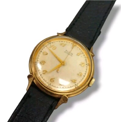 Vintage Elgin Automatic 18J 607 Wrist Watch w/10KGF Case Runs Elegant