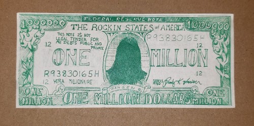 RANDY HANSEN ULTRA RARE 1980 TOUR MILLION DOLLAR BILL VG++ CHICAGO JIMI HENDRIX - Picture 4 of 4