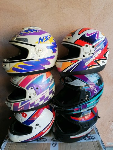Vintage six Helmets Nos Casco No Nava Arai Shoei H1 Bell Vespa Agv  lambretta | eBay
