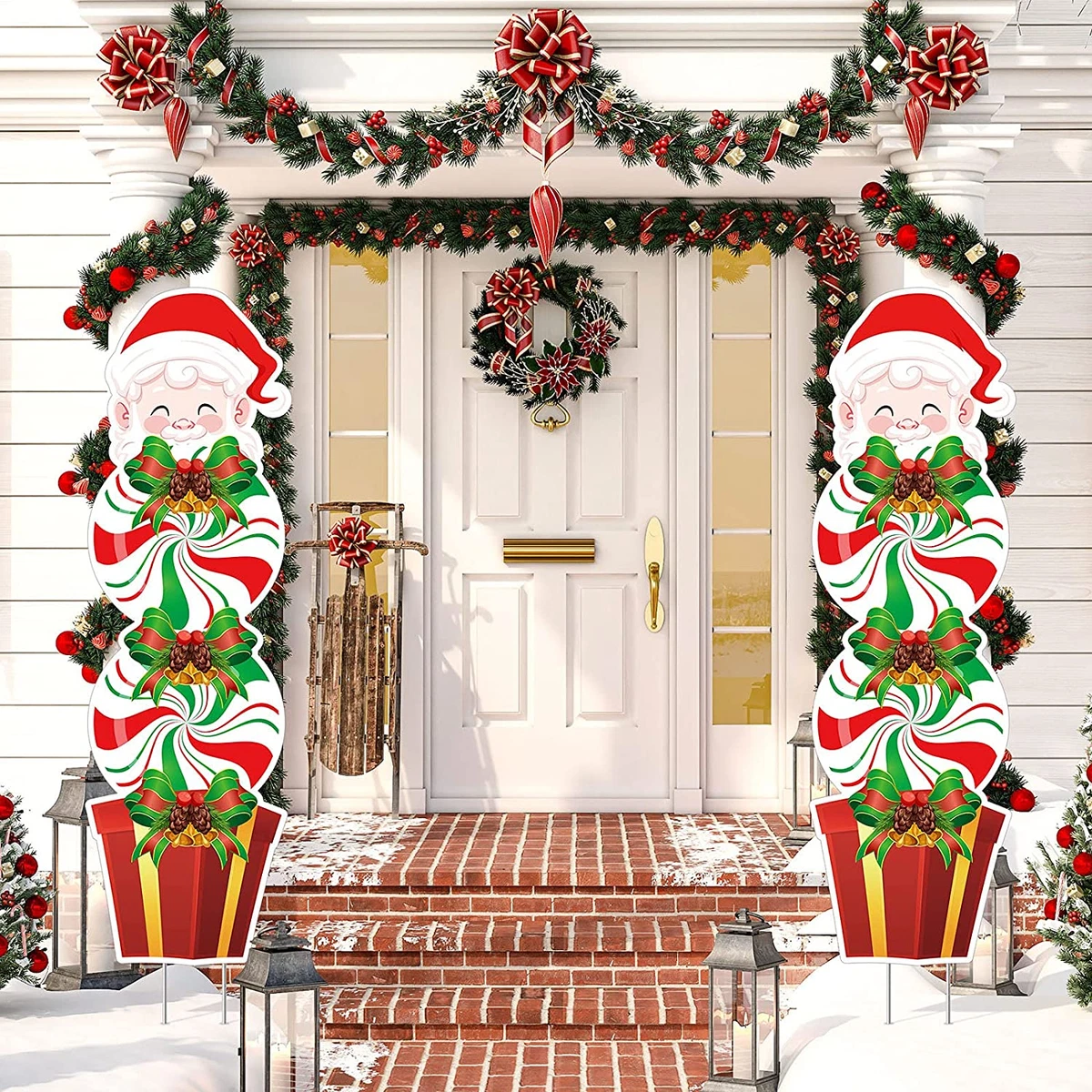 Plastic Lighted Christmas Lawn Decorations Shelly Lighting