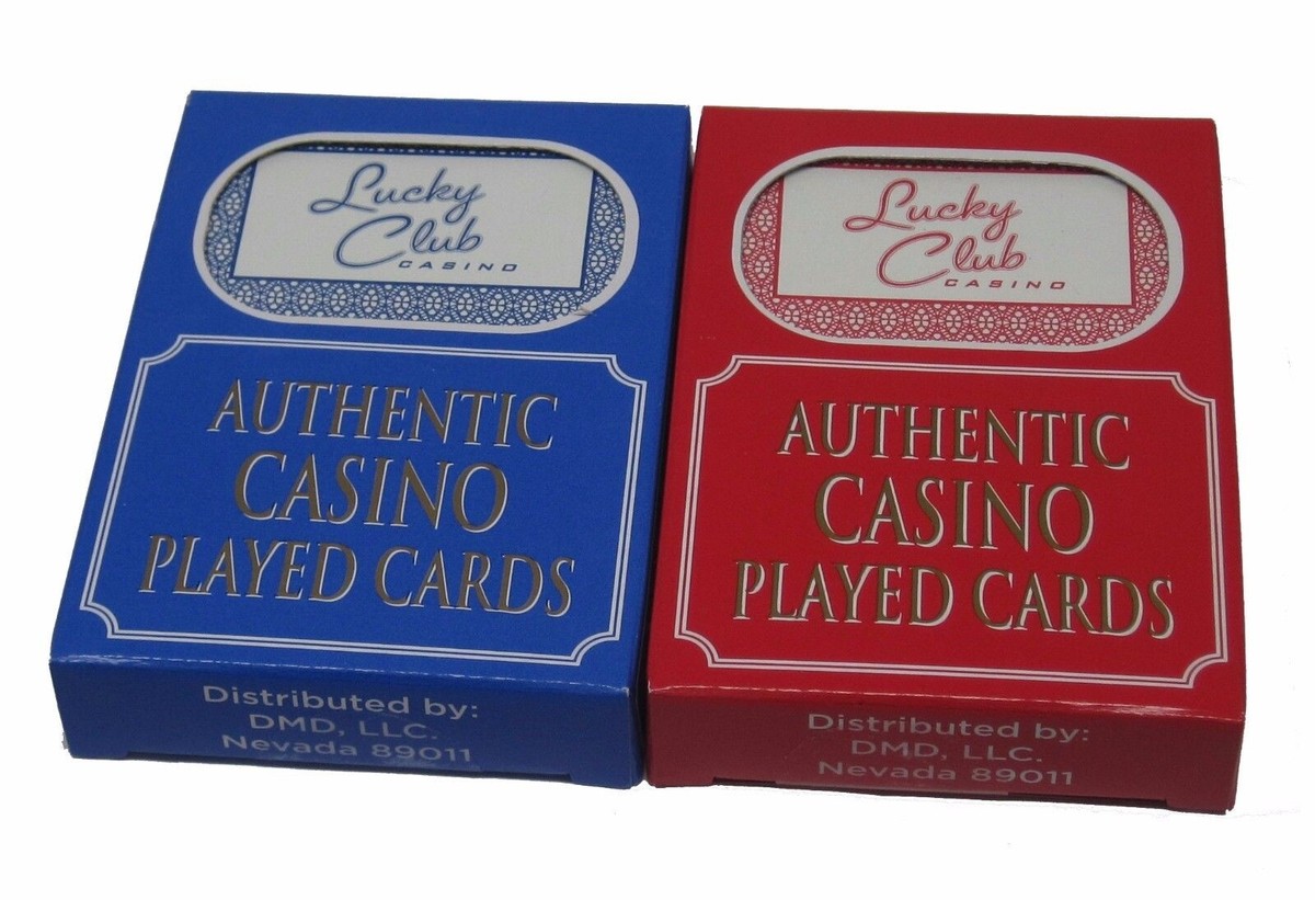 LAS VEGAS CLUB playing cards 2個セット CASINO PLAYING CARDS - LUCKY CLUB HOTEL LAS VEGAS 2 USED