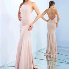 Ieena for Mac Duggal 26079 Slip Rose Quartz Gown Prom Dress 0