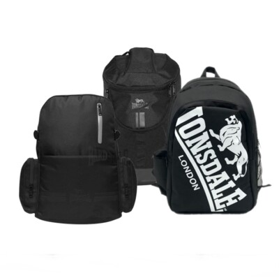 Lonsdale London Backpack Rucksack Schwarz verschiedene Modelle