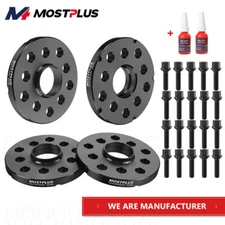 Set(4) Wheel Spacers 5x100mm/5x112mm w/ Studs For Audi A3 A4 S4 VW Golf Jetta CC