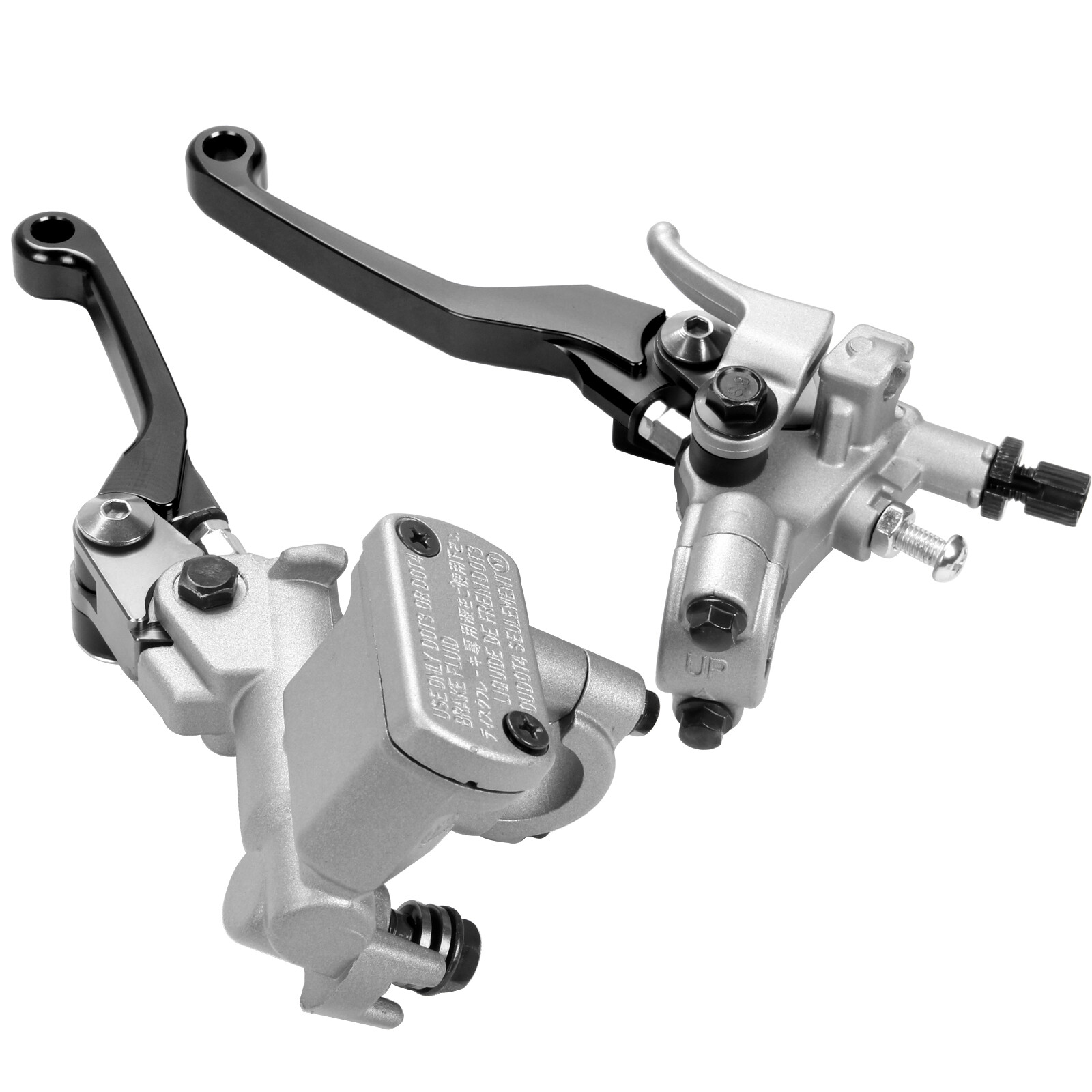 US Motorcycle Master Cylinder Reservoir Brake Clutch Hydraulic Levers 7