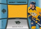 2015/16 Ultimate Collection DT-KF Kevin Fiala Debut Threads Jersey Insert