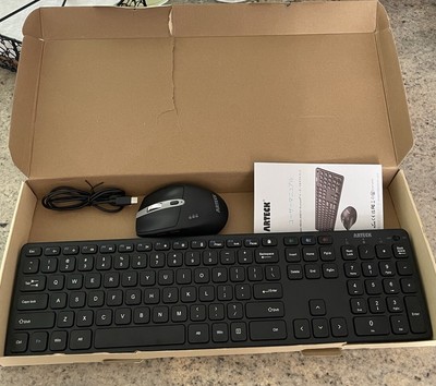 Arteck Universal Multi-Device Bluetooth Keyboard and Mouse Full Size Wireless