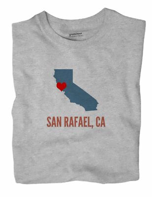 San Rafael California CA T-Shirt HEART