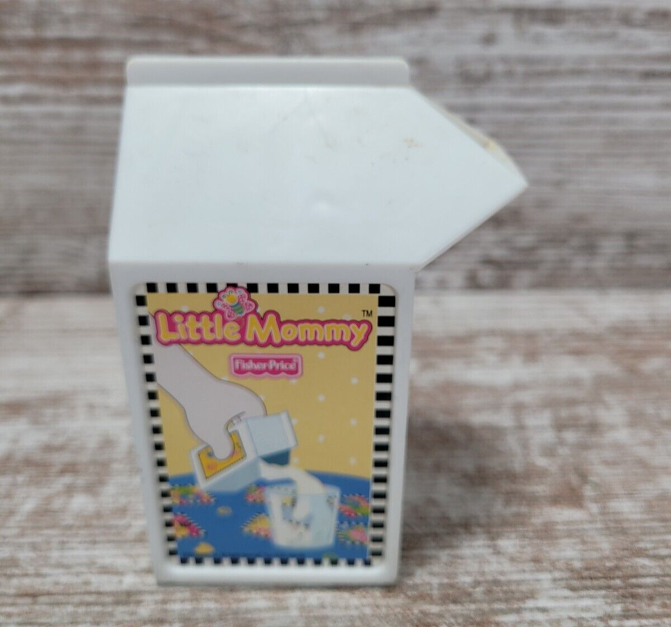 Fisher Price Little Mommy Milk Carton Pretend Play Food Kitchen eBay
