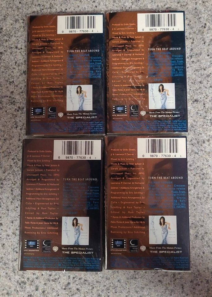 Gloria Estefan - Turn The Beat Around Cassette Single SEALED The Specialist - Image 2 of 4