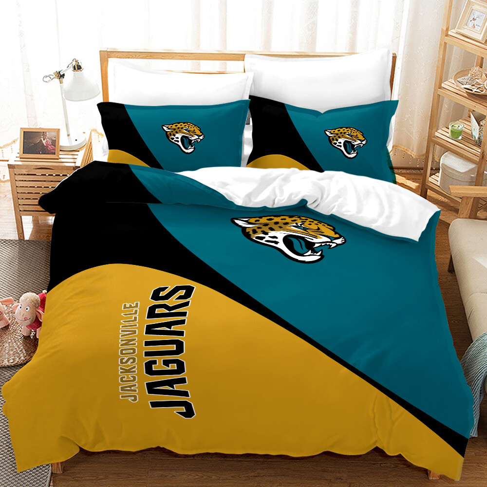 Jacksonville Jaguars Comforter Cover 3Pieces Bedding Set Duvet Cover