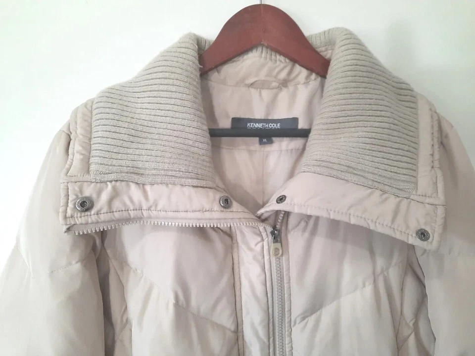 Abrigo largo Kenneth Cole Reaction para mujer talla XL pluma cálida  Foto 2 de 4