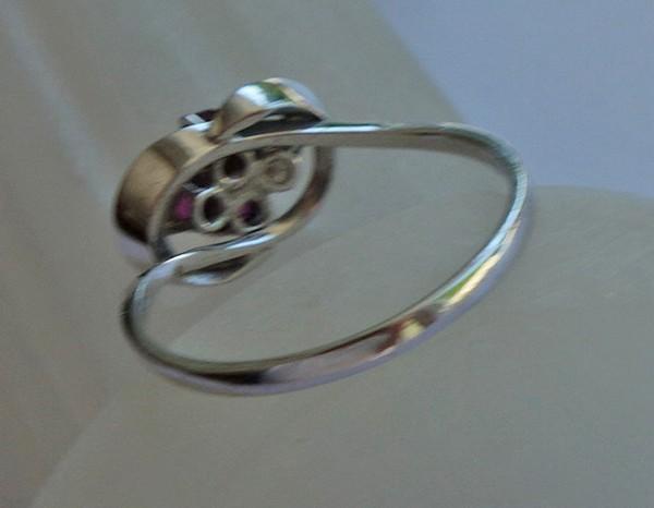 * Ruby ring ring with ruby rubies in 585 white go… - image 5