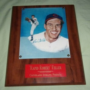 Bob Feller " Rapid Robert Feller " Doug West Print ~ Cleveland Indians ~ MLB HOF