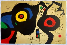 Joan Mirò Lithograph Maeght - Signed Op - Hand Numbered - Limited - 1978