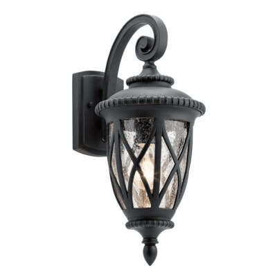 Elstead Admirals Cove Außen-Wandleuchte E27 48cm Strukturiertes Schwarz IP44  ..