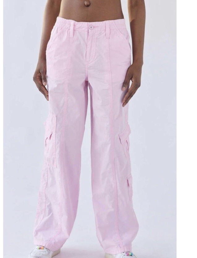 【BAON】Miyuki banding cotton wide cargo pants BDG Urban Outfitters Y2K Low-Rise Cargo Pant wide leg - M