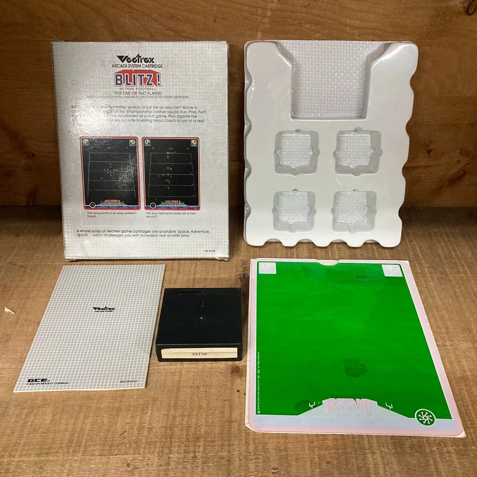 Blitz! (1982) Vectrex Arcade System Cartridge Complete w/Box, Manual, Overlay - Image 2 of 4