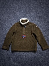 Kids  4 Years Napapijri Teddy Fleece Brown   Jacket