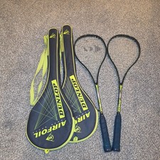 2x Dunlop Squash Racket, Vtg Airfoil XS Power Shaft, Flex Tech 14 Semi