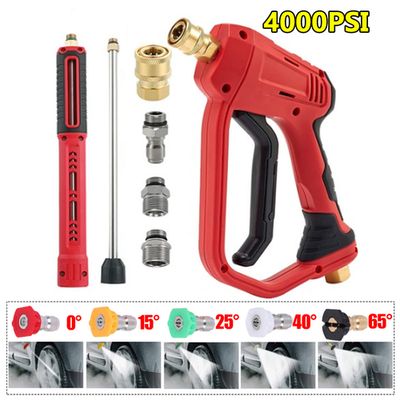 #ad 4000PSI High Pressure Car Power Washer Gun Spray Wand Lance Nozzle and Hose Kit $28.98