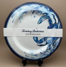 Tommy Bahama Set of 4 Melamine 8.75  Salad Pl...