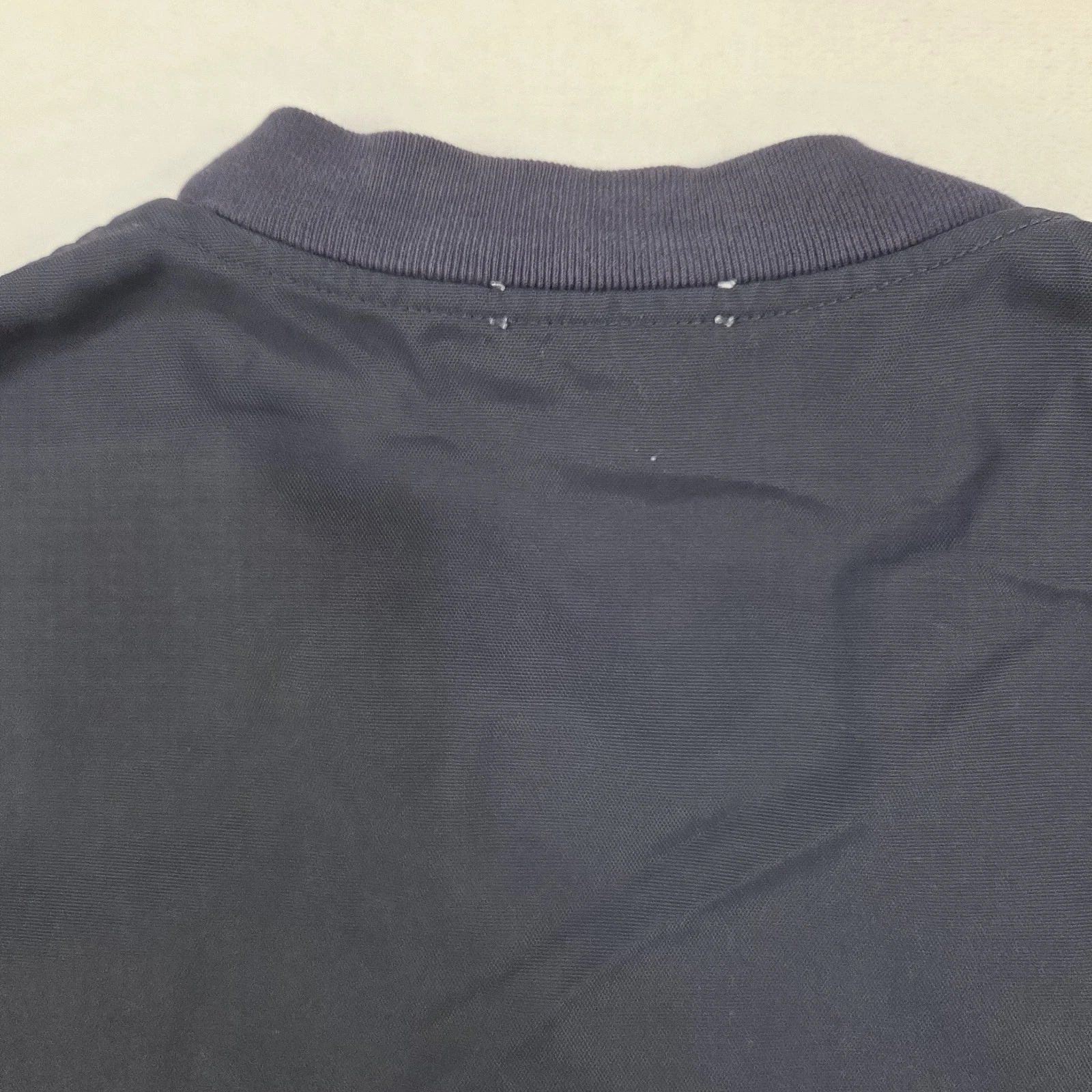 Acne Studios Denzel Bomber Jacket Mens XL Navy Blue Full Zip Drawstring Stained image 12
