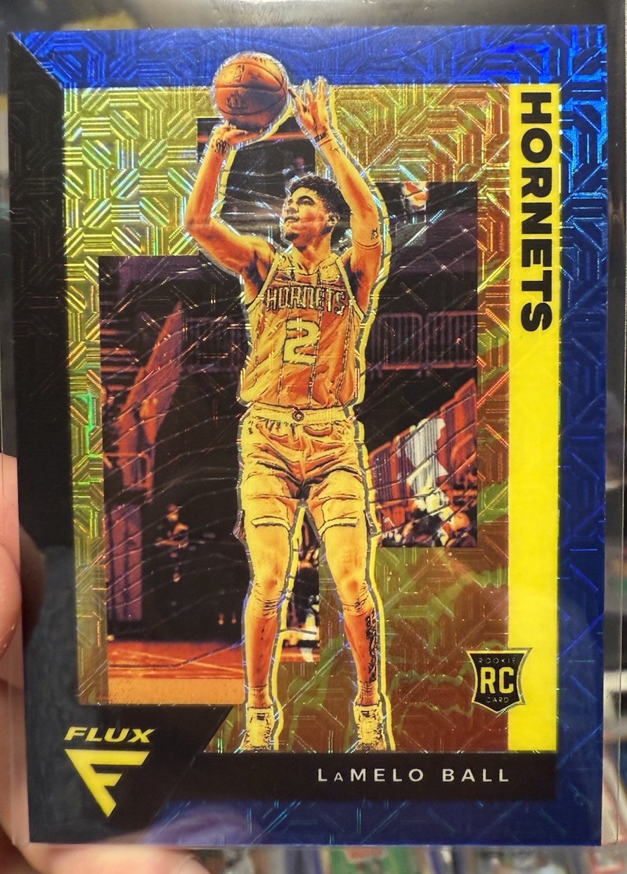 2020-21 Panini Flux - Rookies LaMelo Ball #201 Blue Mojo Prizm /99 (RC)