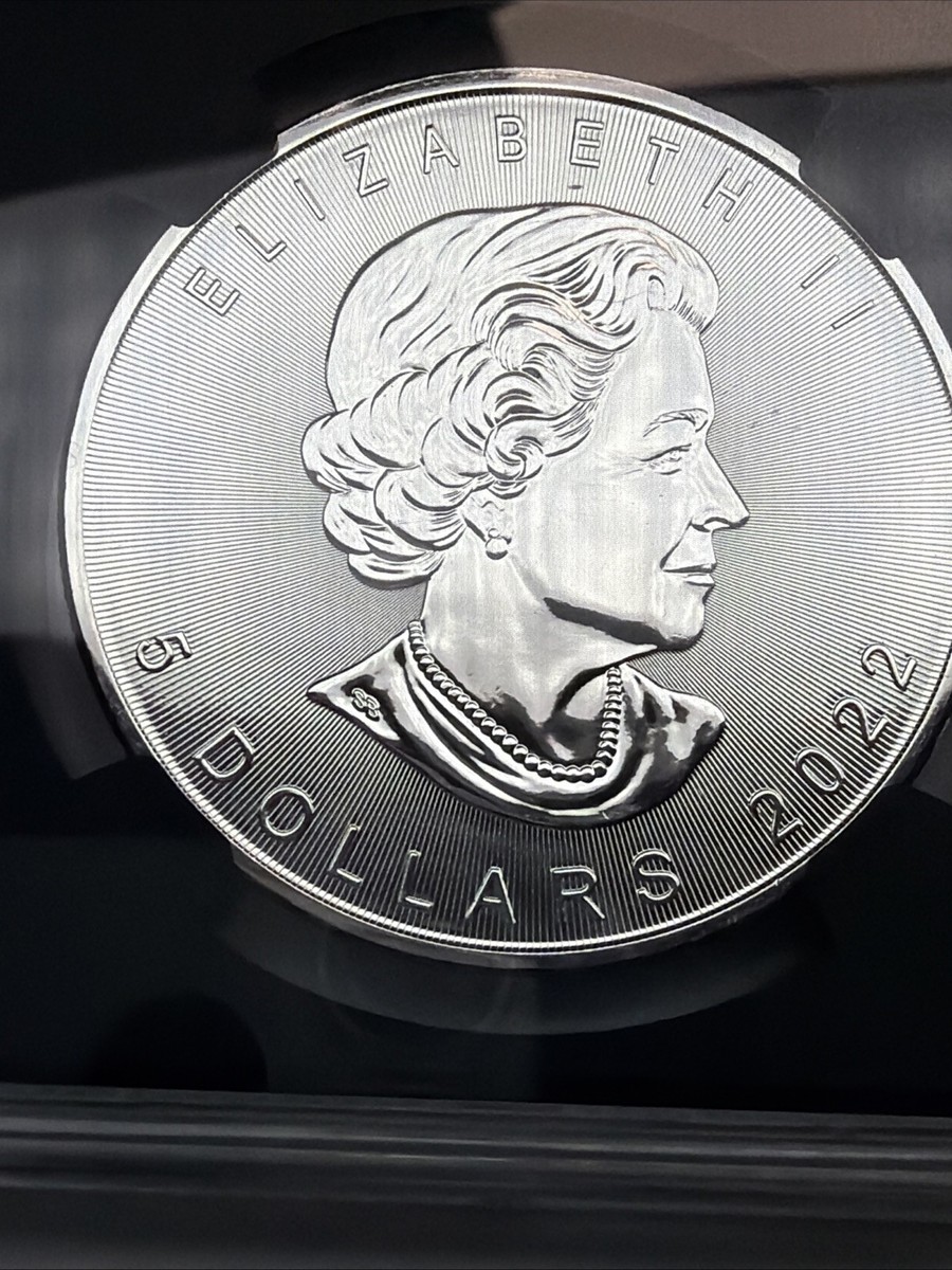 2022 Canadian Maple Leaf Silver Coin 1 oz MS69 .9999 Fine Silver