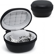 Single Watch Travel Case Hard EVA Soft Inner Portable Storage for Men/ Women