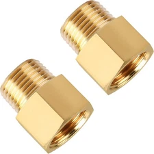 Brass Pipe Fittings, SUNGATOR 1/2 Inch Male x 1/2 Inch Female Pipe Fitting Adapt