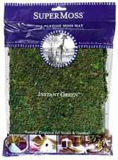 SuperMoss 22420 InstantGreen Moss Mat, Fresh Green, 18 x 16"" 18" x 16"