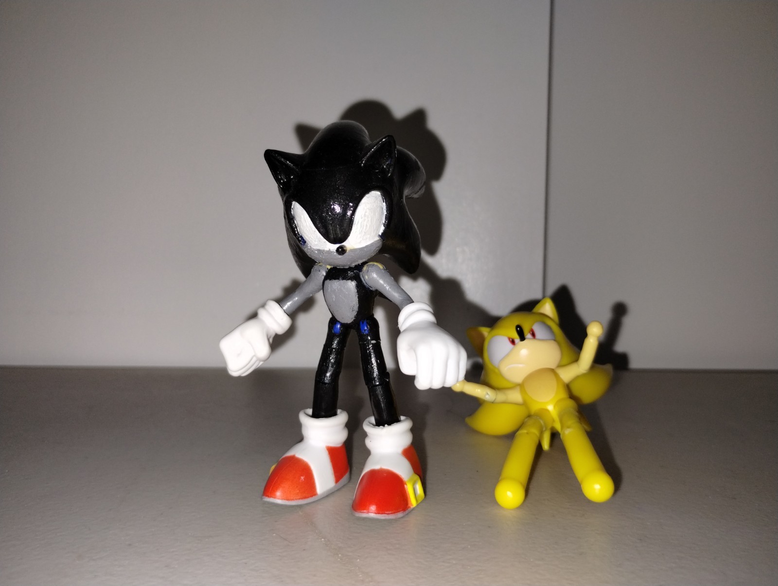 Sonic The Hedgehog Jakks Pacific Custom Dark Sonic and Super Sonic 4 ...