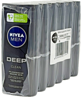 6x Nivea Men DEEP Clean Duschgel Pflegedusche Körper Gesicht Haar