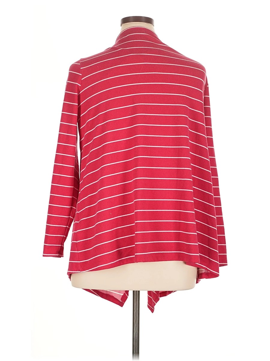 D&Co. Women Red Cardigan 1X Plus View 2