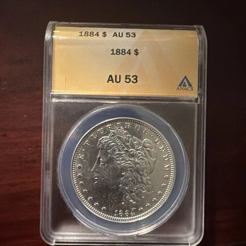 1884-O MORGAN SILVER DOLLAR - ANACS AU 53 ~BEAUTIFUL COIN~