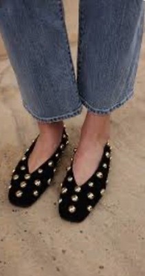 Jeffrey Campbell Fathom Stud Embellished Ballet Flats Sz 10